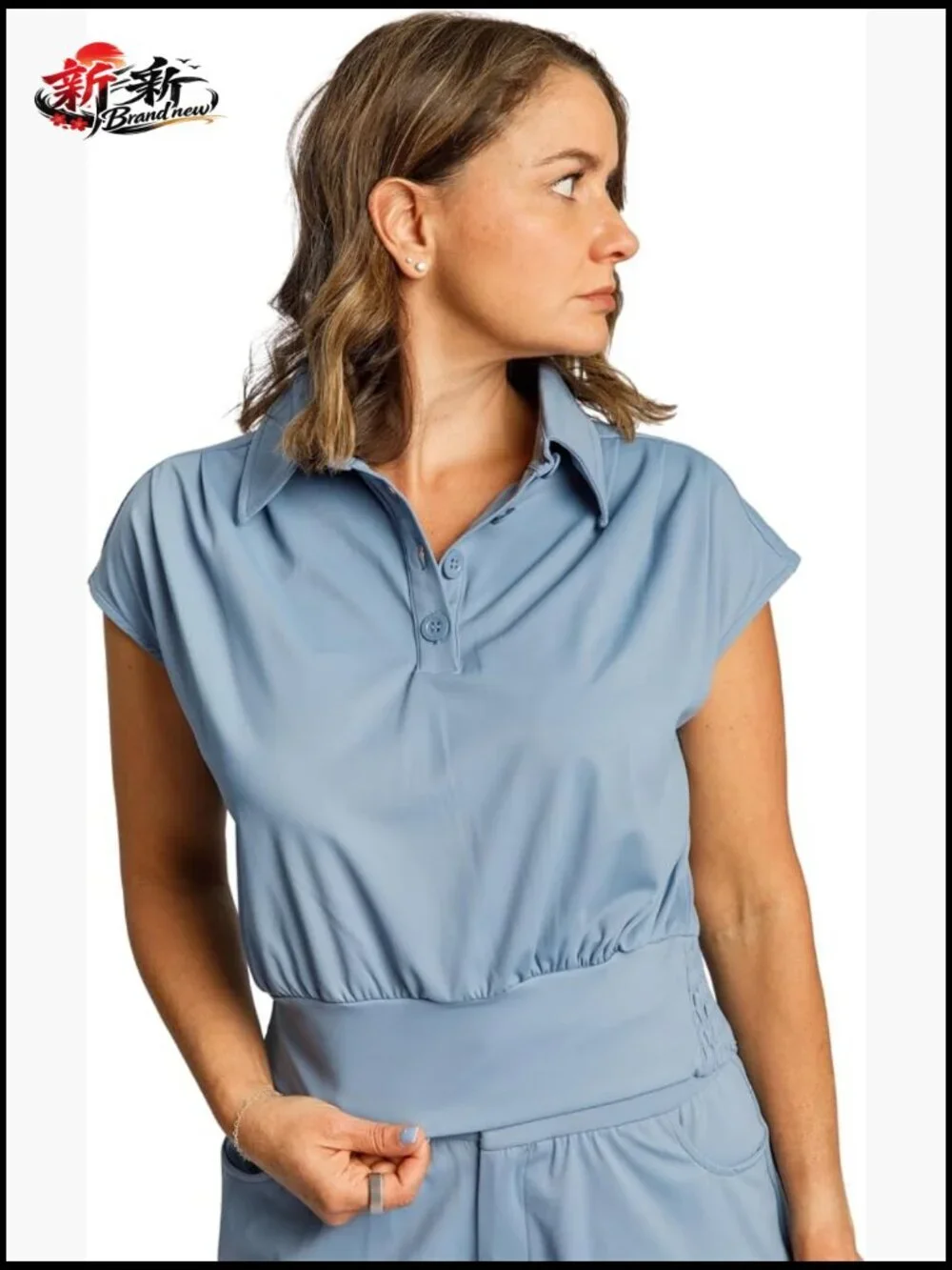 Cap Sleeve Golf Shirt - Lightweight, Breathable, Quick Dry, 4-Way Stretch